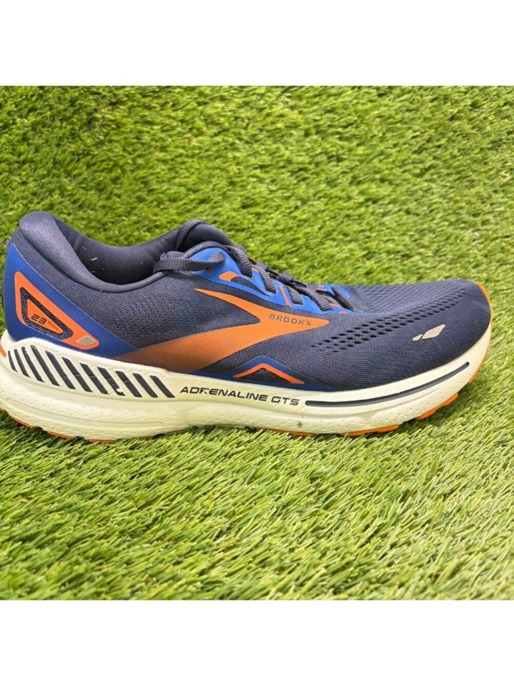 Brooks Adrenaline GTS 23 Mens Size 11 Blue White Athletic Running Shoes Sneakers